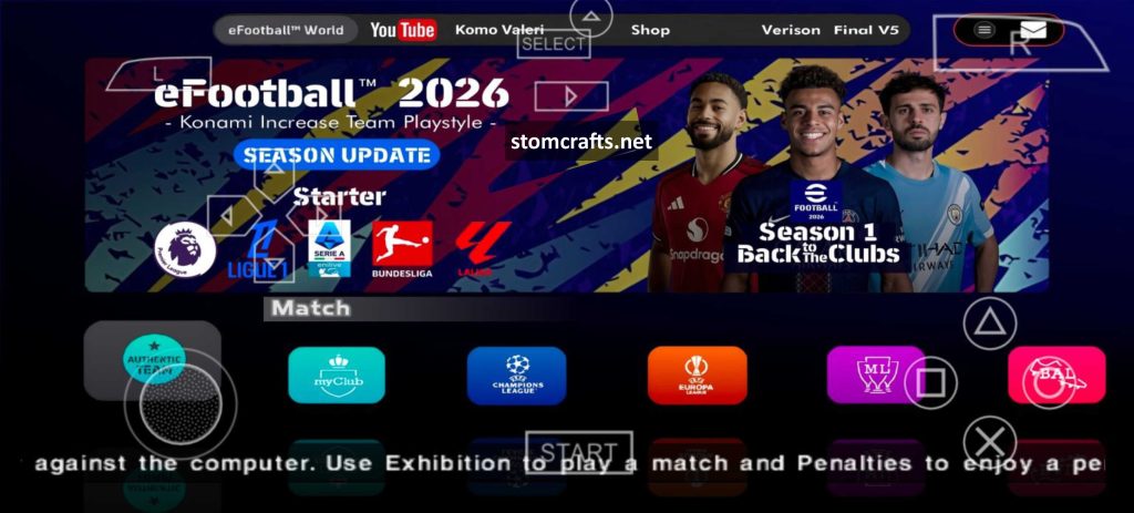 PES 2026 PPSSPP – PSP Iso PS5 Camera Download (eFootball)